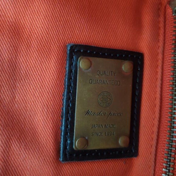 Master-piece All Leather Crossbody Sling – Made in Japan (Brown/Black) - Picture 4 of 8